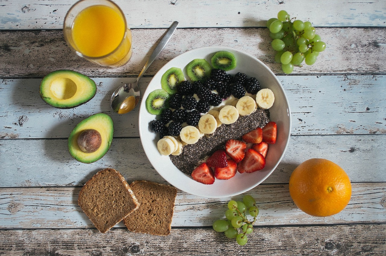 fresh healthy breakfast